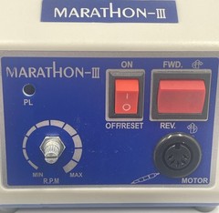 MARATHON III Escort Micromotor Electric w/ Pedal & Handpiece *USED* MISSING KNOB