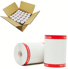 2-1/4″ X 85′ THERMAL PAPER 50 ROLLS VERIFONE VX520 CORE LESS CREDIT CARD ROLLS