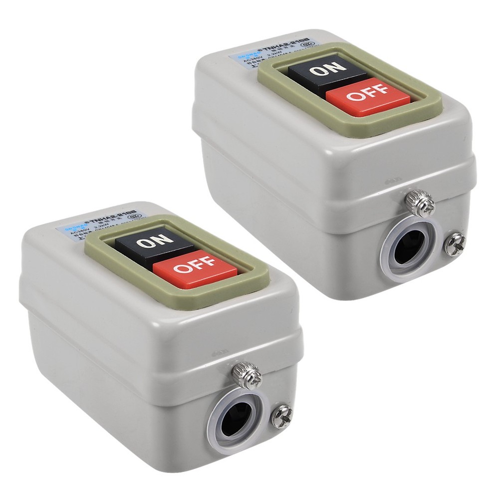 2 x Start Stop Push Button Switch On/Off 15A BS216B for Electric Tool