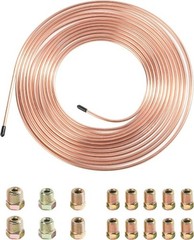 25 Ft. 3/16 Copper Nickel Brake Line, Rustproof Brake Line Tubing Color: Gold