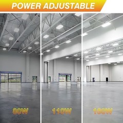 10PCS 160W LED Linear High Bay Shop Light UL Listed Adjustable 3500K/4000K/5000K