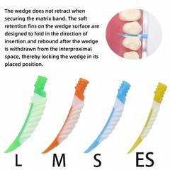 40Pcs/Box Disposable Composite Wave Shape Dental Wedges Teeth Wedge Tooth Gap