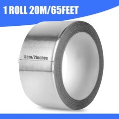Aluminum Foil Tape 2″ x 65ft | 3.9 Mil High-Temp HVAC Tape for Ductwork & Vents