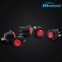 3 Pin Red Led Rocker Switch On Off Spst Ac 250V For Automotive And Appliances