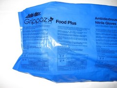 Pip 67-308/L Grippaz Food Plus, (48) Gloves, 8 Mil Palm, Nitrile, Powder-Free, L