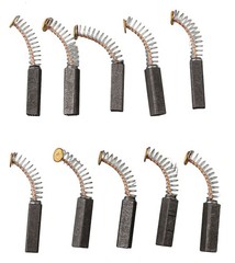 High Performance Carbon Brush Set 10 Pcs 20mm x 5mm x 5mm Long Service Life