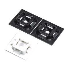 Panduit Abmm-At-D Cable Tie, Mnt, Hitmp, .75X.75In, Wh, Pk500
