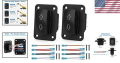 2PCS Up Down Momentary Toggle Switch 12V 24V for RVs and Boats – Easy Install