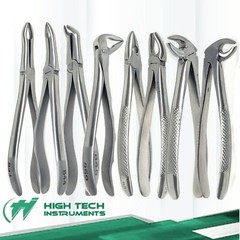 Set Of 8 German Stainless Steel Dental Extracting Extraction Forceps A+ Quality