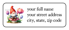 30 Gnome Mushroom personalized return address labels stickers tags