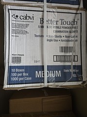 Medium Cabvi Better Touch 5 MIL BLUE Nitrile Powder Free Exam Case 1000 Gloves