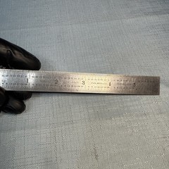 The L.S. S. (Starrett) Co. 6″ No. 603 Athol. Mass. USA Tempered No 4 – Ruler