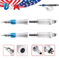 1-5 Dental Straight Nose cone & Air Motor 4Hole fit NSK Low Slow Speed Handpiece