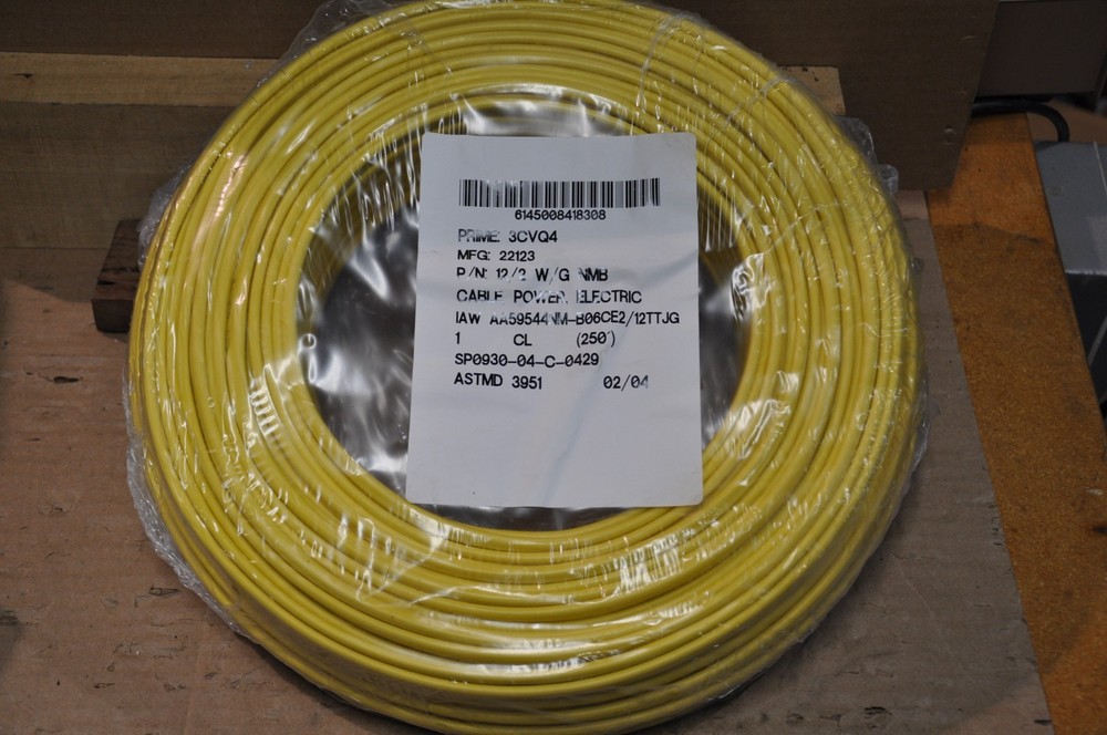 12/2 romex wire 12-2 awg 250ft