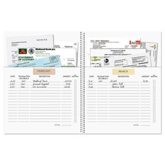 Current Pale Peony Paying Organizer Book 9 x 12 inches, Bill
