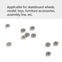 100Pcs 681ZZ Mini Ball Bearings, 1x3x1mm Metal Shield for Models & Tools