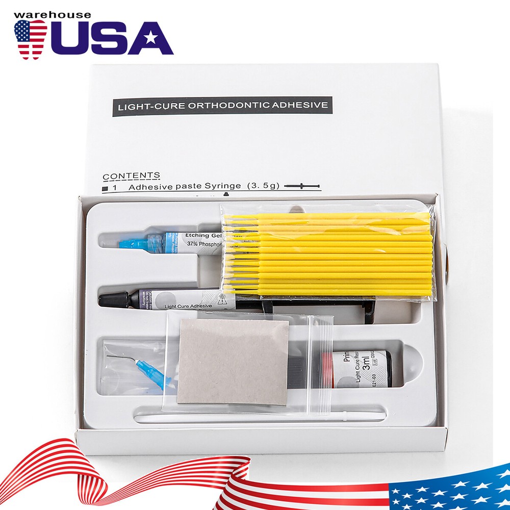 Dental Bracket Braces Glue Ortho Bonding Light Cure Resin/LED Light Cure Lamp