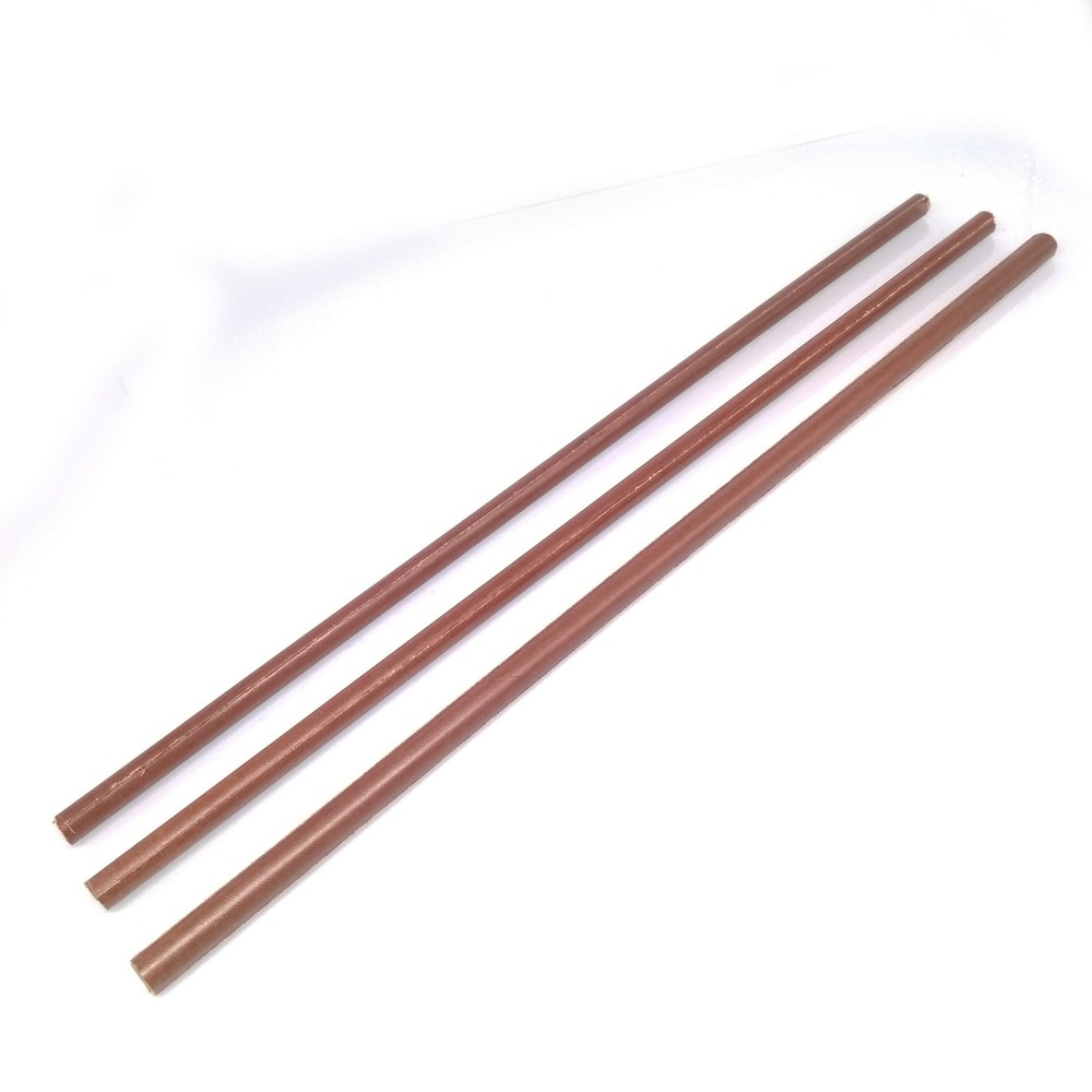 3pcs Bakelite Phenolic Round Bar Rod Diameter 8mm ±10% Length 330mm