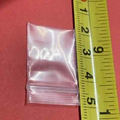 25 Clear Plastic Top Zip Lock 2Mil Re-closeable Jewelry Phil Tiny Bag Size 2X3cm