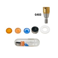 US Hiossen ET Implants Overdenture Regular Locator Abutment & Male Cap Inserts