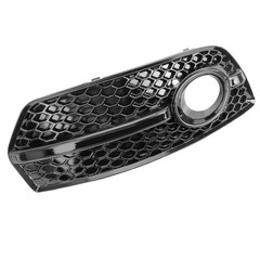 For Audi W/O S-Line Pkg Front Fog light Cover Grill Gloss Black Primed OE-Style