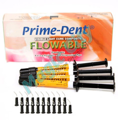 Prime-Dent Flowable Light Cure Dental Composite 4 Syringe Kit – B1 #004-010B1