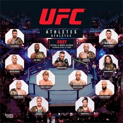 UFC Athletes OFFICIAL | 2027 12×24″ (Hanging) Monthly Square Wall Calendar