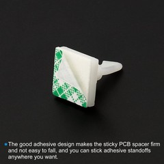 24PCS,Sticky PCB Spacer Adhesive Standoffs 0.37″ Supporting Height Insulated