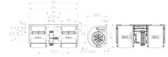SPAL 006-B45-22 24V Double-Wheel Centrifugal Blower Assembly OEM SPAL BRAND NEW