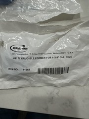 Whip Mix #4177, 1-3/4″ Round Crucible Former Rings. LOT 7! And Crucibles. More!