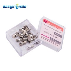 50Pcs Dental Metal Matrices Matrix Band Sectional Contoured Refill S/M/L 50μm