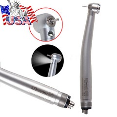 AS Dental High Speed Handpiece LED Fiber Optic Torque Push 4Holes 3 spray