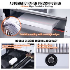Electric Paper Cutter 19″ Cutting Width 3.14″ Thickness 7″ Touchscreen