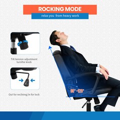 Home Office Chair Ergonomic Desk Chair PU Leather Task Chair