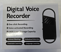64GB Digital Voice Activated Recorder Pocket Audio Recording Playback Device