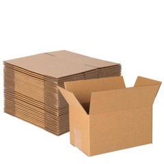 Corrugated boxes, can be used for storage, mailing; Multiple sizes available