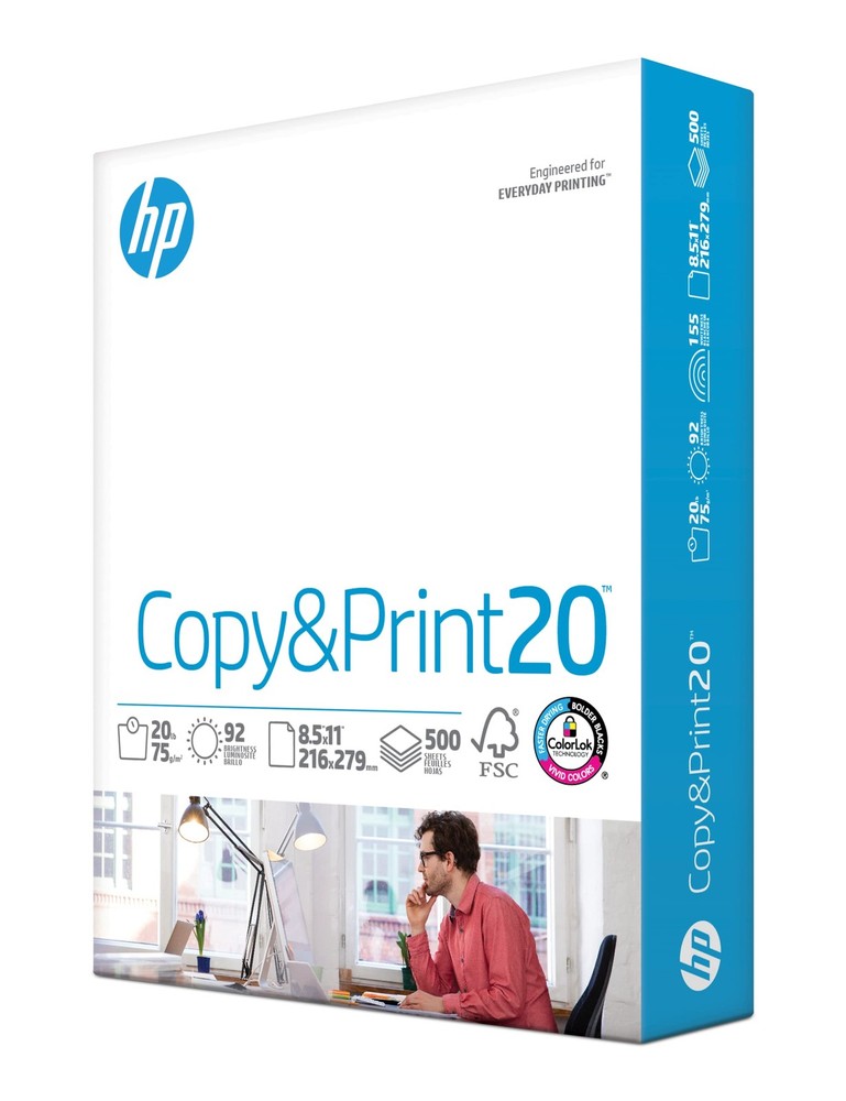 Printer Paper 8.5×11 in Copy and Print 20 lb 500 Sheets 1 Pcs