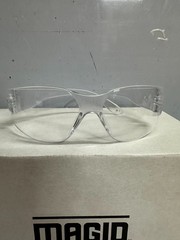 (BOX OF 12) Magid Y10CFC-N Wrap around Clear Polycarbonate Safety Glasses