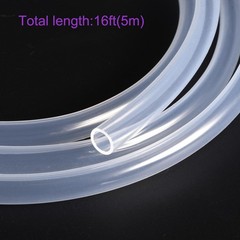 Clear Silicone Tube 7mm ID 9mm OD 1mm Thickness 16 Feet Industrial