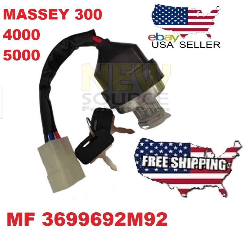 3699692M92 MASSEY IGNITION STARTER SWITCH 3699692M91 MF 300 4000 5000