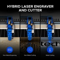 OMTech Pro 3655 Hybrid 150W Laser Cutter w Autofocus&Built-in Chiller – Used