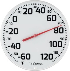 Precision 8-Inch Indoor/Outdoor Analog Thermometer – Maintenance-Free Design