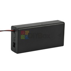 3.7V 2 x18650 Battery Holder Box Storage Case Parallel Battery Holder With Cable