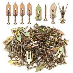 50/100PCS Self Drilling Drywall Anchors Screws Hollow Wall Anchor Expansion Kit