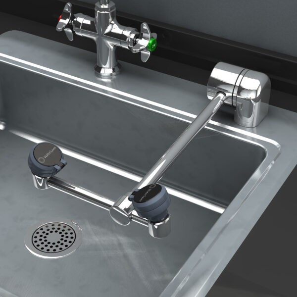WaterSaver EW849R (Right Handed) Deck Mounted Laboratory Eye Wash Faucet