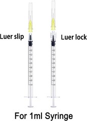 Disposable Luer Lock Needle 30Ga 5/16 Inch 8mm 100Pack(30Ga-5/16IN)