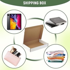 Single Pack 12x9x2 Inch Blank White Mailer Box – Perfect for Branding Needs