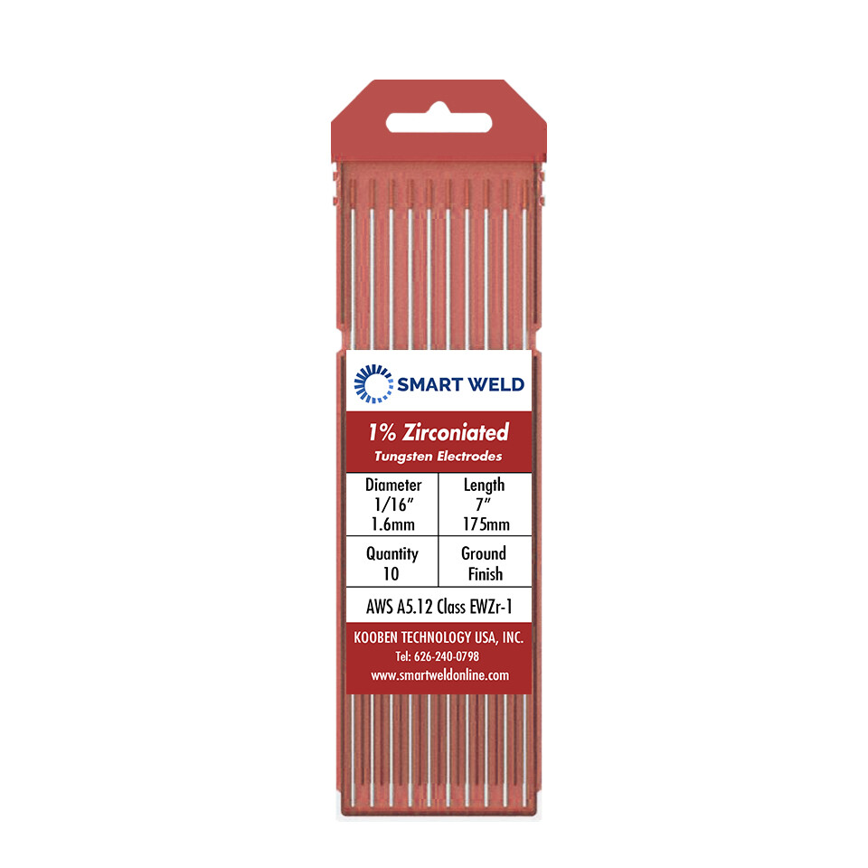 Brown WZ3 TIG Welding Tungsten Electrodes (.040 1/16 3/32 1/8 and Assorted Pack)