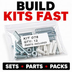 4×6 Clear Zip Poly Bags 2 Mil Reclosable White Block Bulk 1000 2000 3000 10000