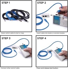 Universal Network Cable Tester Tool, BNC, RJ45, RJ11, USB (4-in-1) Multi-Tester